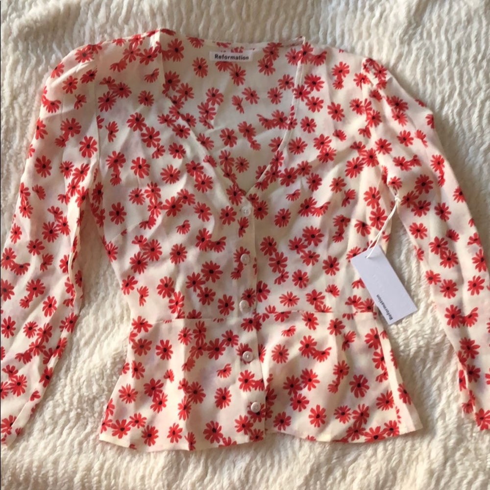 NEW Reformation Jemma Top - Picture 6 of 8